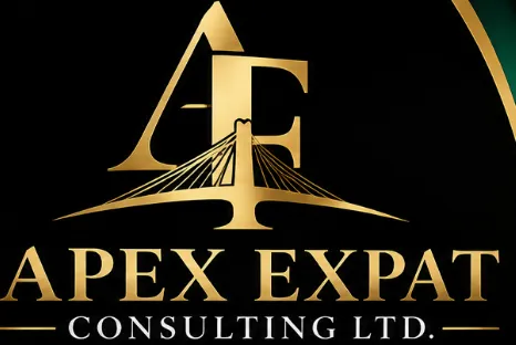 Apex Expat Consulting Ltd. gold bridge logo